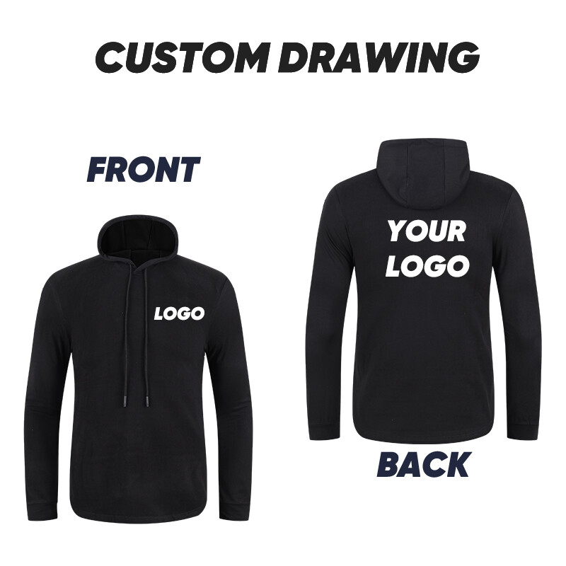 Nove modne muške jesenske zimske majice s kapuljačom Ulični kaput dugih rukava Jednobojna ležerna trenirka Gornji dijelovi trenirke za trčanje na otvorenom 0357