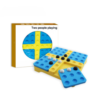 Pentago stalo žaidimas Gomoku Magic Gomoku su juodais ir baltais karoliukais Vaikų dėlionės žaidimas Šachmatai Gobang Qenueson 2–3 asmenų žaidėjai