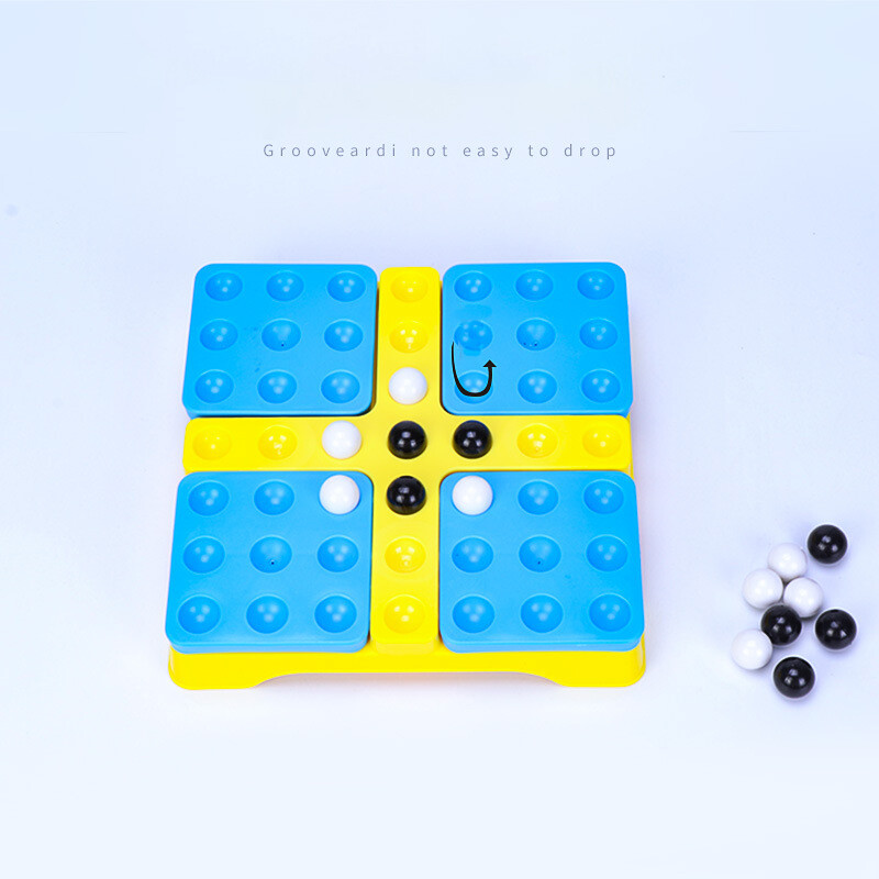 Pentago stalo žaidimas Gomoku Magic Gomoku su juodais ir baltais karoliukais Vaikų dėlionės žaidimas Šachmatai Gobang Qenueson 2–3 asmenų žaidėjai