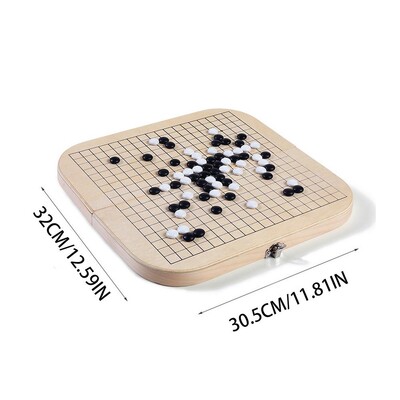 Go Game Salokāms melnbalts Weiqi Chessman šaha komplekts bērniem Puzles galda spēle Rotaļlietas Dāvanas