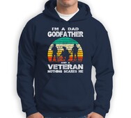 „I'm a Daddy Godfather“ Нова мода Спортно улично облекло Ежедневен суичър с качулка за бягане Оригинален ветерански стил