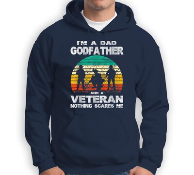 „I'm a Daddy Godfather“ Нова мода Спортно улично облекло Ежедневен суичър с качулка за бягане Оригинален ветерански стил