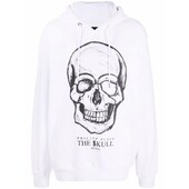 Amerikietiški prabangūs prekės ženklo kaukolės raštai marginti medvilniniai marškinėliai trumpomis rankovėmis vyriški rudeniniai žieminiai unisex megztiniai