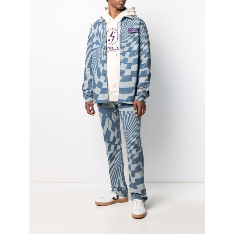 Američki luksuzni brend s printom uzorka od čistog pamuka majica kratkih rukava muška jesen zima in unisex pulover S-7XL velika veličina