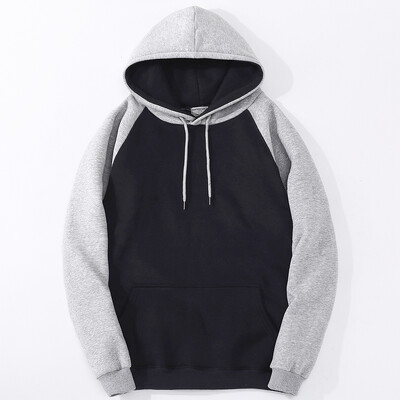 Color Collision Hoodie Ανδρικές Γυναικείες Φθινοπωρινές Χειμώνας Φαρδιά Ρούχα Ζεστά Fleece Raglan Splicing με κουκούλα για ζευγάρια