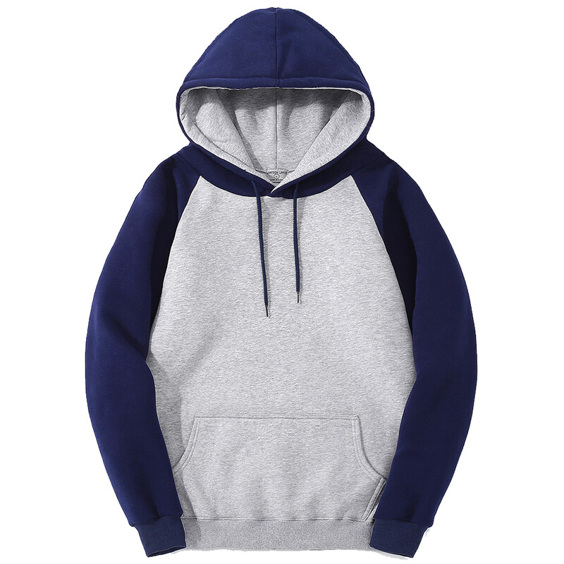 Spalva Collision Hoodie Vyrų Moterų Rudens Žiemos Laisvi Oversized Drabužiai Šilti Fleece Raglan Splicing Gobowy Porai Megztiniai