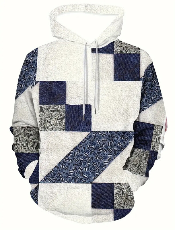 Nova popularna muška modna 3D printana majica s kapuljačom, ležerni pulover s klokanovim džepom, muška modna sportska majica s kapuljačom dugih rukava