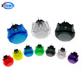 6 buc. Copie Sanwa 24mm 30mm Buton clar Microswitch Tablero Arcade Stick Joc Pandora Consola Raspberry Pi Hitbox Controller