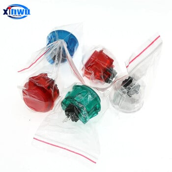 6 τμχ Copy Sanwa 24mm 30mm Clear Push Button Microswitch Tablero Arcade Stick Game Pandora Console Raspberry Pi Hitbox Controller