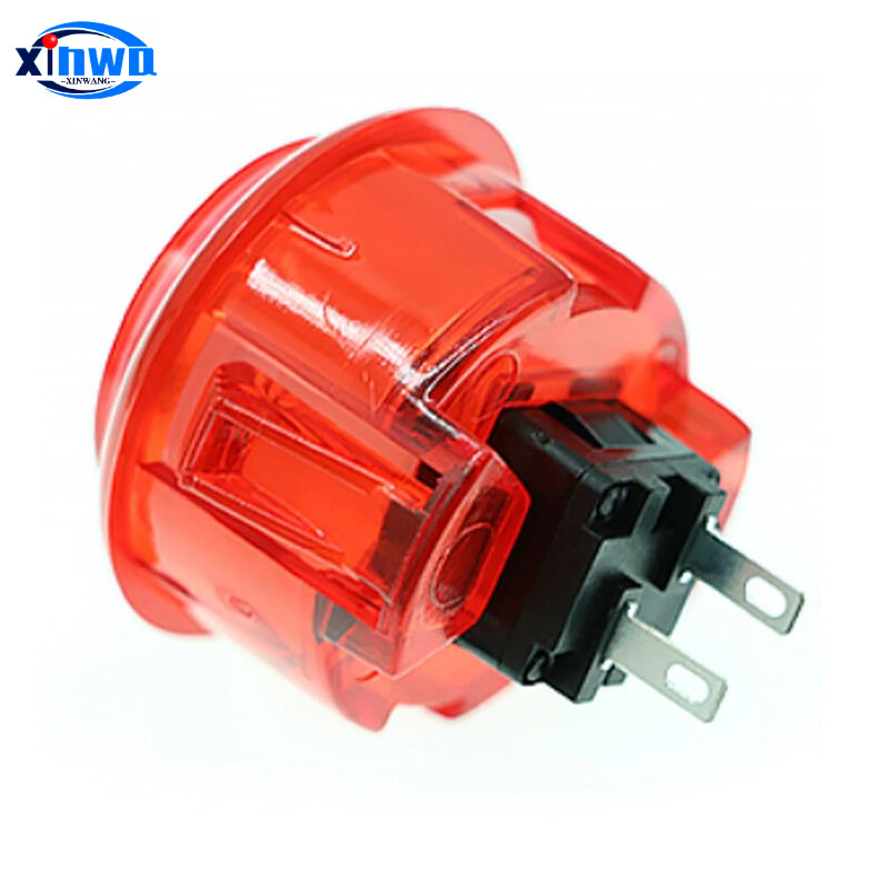 6gb kopēt Sanwa 24mm 30mm Clear Push Button Microswitch Tablero Arcade Stick Game Pandora Console Raspberry Pi Hitbox kontrolieris