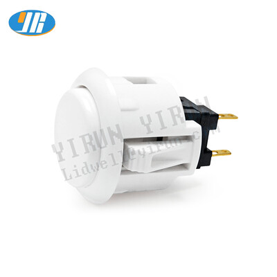 Japonijos pasažas SANWA OBSF-24 mygtukas, 24 mm nulio uždelsimo paleidimo jungiklis, oficialus originalus žaidimo mašinos vairasvirtės konsolė „pasidaryk pats“