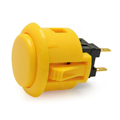 Japonijos pasažas SANWA OBSF-24 mygtukas, 24 mm nulio uždelsimo paleidimo jungiklis, oficialus originalus žaidimo mašinos vairasvirtės konsolė „pasidaryk pats“