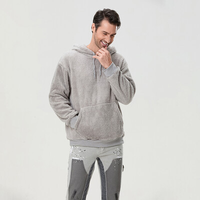 Muške majice s kapuljačom od polarnog flisa, jesen, zima, jednobojni pulover s dugim rukavima, majica s kapuljačom za trčanje, 6 boja