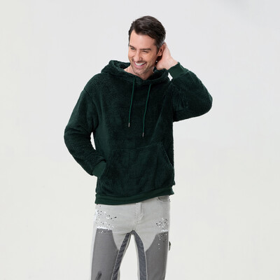 Muške majice s kapuljačom od polarnog flisa, jesen, zima, jednobojni pulover s dugim rukavima, majica s kapuljačom za trčanje, 6 boja