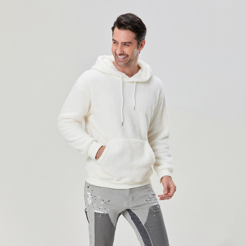 Muške majice s kapuljačom od polarnog flisa, jesen, zima, jednobojni pulover s dugim rukavima, majica s kapuljačom za trčanje, 6 boja