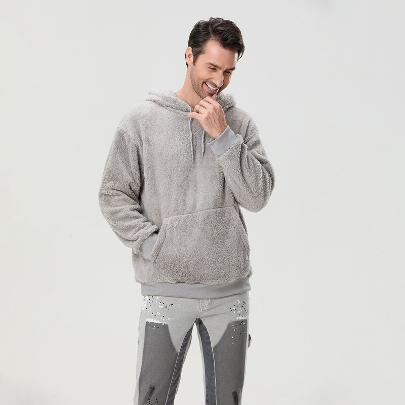 Muške majice s kapuljačom od polarnog flisa, jesen, zima, jednobojni pulover s dugim rukavima, majica s kapuljačom za trčanje, 6 boja