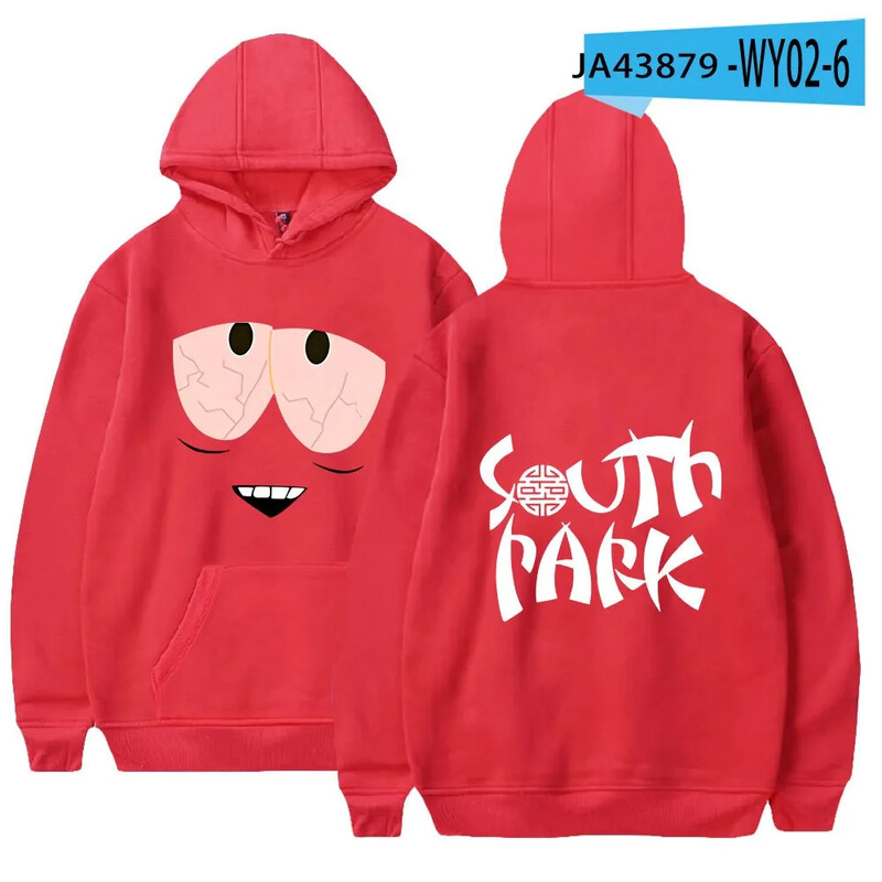 Muške majice s kapuljačom Prekogranični Amazon's Park 2D printani muški i ženski trendi pulover South Park Prevelika muška odjeća Hoodies