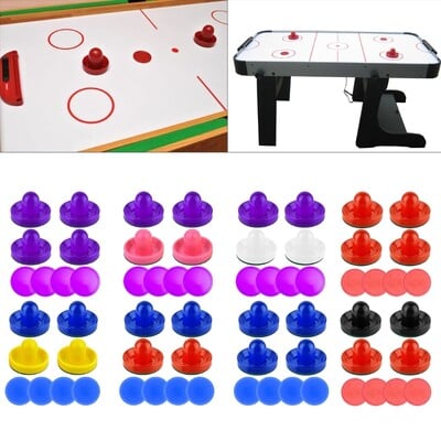 Air Hockey Pusher Комплект въздушен хокей Set Handle Pusher Toy Set Set, Set Pusher за хокей на маса за деца и маси за игра на възрастни