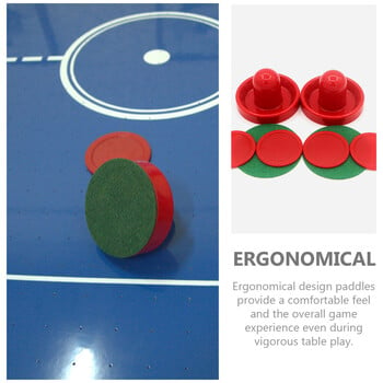 Air Hockey Mini Air Hockey Pucks and Paddles - Replacement Set Value Pack - Σετ 1 Red Air Hockey Pushers και τέσσερα Red Pucks