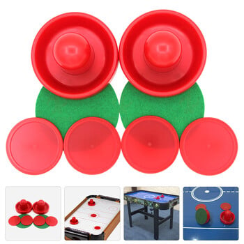 Air Hockey Mini Air Hockey Pucks and Paddles - Replacement Set Value Pack - Σετ 1 Red Air Hockey Pushers και τέσσερα Red Pucks