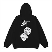 Hanoră cu glugă din bumbac pur pentru bărbați și femei, cu litere de marca japoneză la modă, la modă, pentru sport în aer liber, pulover cu gât turnu