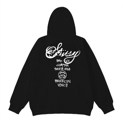 Hanoră cu glugă din bumbac pur pentru bărbați și femei, cu litere de marca japoneză la modă, la modă, pentru sport în aer liber, pulover cu gât turnu