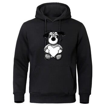 2024 Популярни есенно/зимни ежедневни мъжки качулки Аниме Lucky Dog Printed Hoodies Спортно облекло Хип-хоп улично облекло за двойка