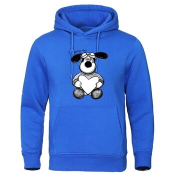 2024 Популярни есенно/зимни ежедневни мъжки качулки Аниме Lucky Dog Printed Hoodies Спортно облекло Хип-хоп улично облекло за двойка