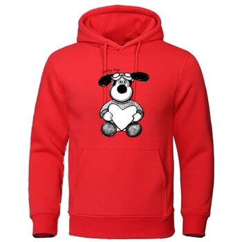 2024 Популярни есенно/зимни ежедневни мъжки качулки Аниме Lucky Dog Printed Hoodies Спортно облекло Хип-хоп улично облекло за двойка