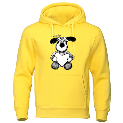 Popularne jesen/zima ležerne muške majice s kapuljačom 2024. Anime majice s kapuljačom s printom Lucky Dog Sportska odjeća Hip Hop Ulična odjeća za parove