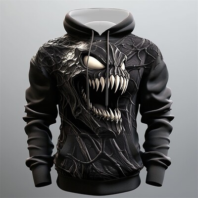 3D nova modna majica s kapuljačom 2024. Muška majica s kapuljačom, ležerna ulična odjeća