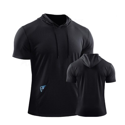 Тренировъчни качулки за мъже Ризи за джогинг Баскетбол Футболни фланелки Мъжко облекло за фитнес Блуза Ризи Рашгард с джоб