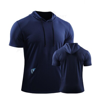 Тренировъчни качулки за мъже Ризи за джогинг Баскетбол Футболни фланелки Мъжко облекло за фитнес Блуза Ризи Рашгард с джоб