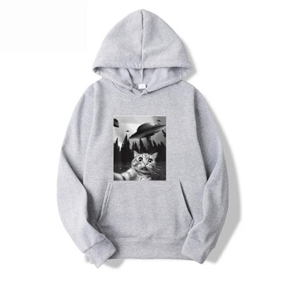 2024 Есен/Зима Нов суичър с качулка с принт Starry Night Мъжки екстра голям ежедневен моден суичър с качулка Street Harajuku Sportswear Hoodie