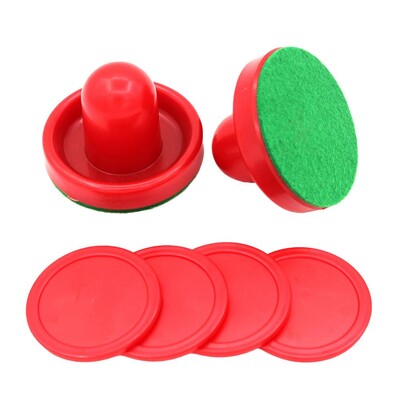 Gaisa hokeja ripas un lāpstiņas Gaisa hokeja stūmēji Gaisa hokeja rezerves ripas galda spēlēm Aprīkojuma piederumi 4 PCS Puck Pi