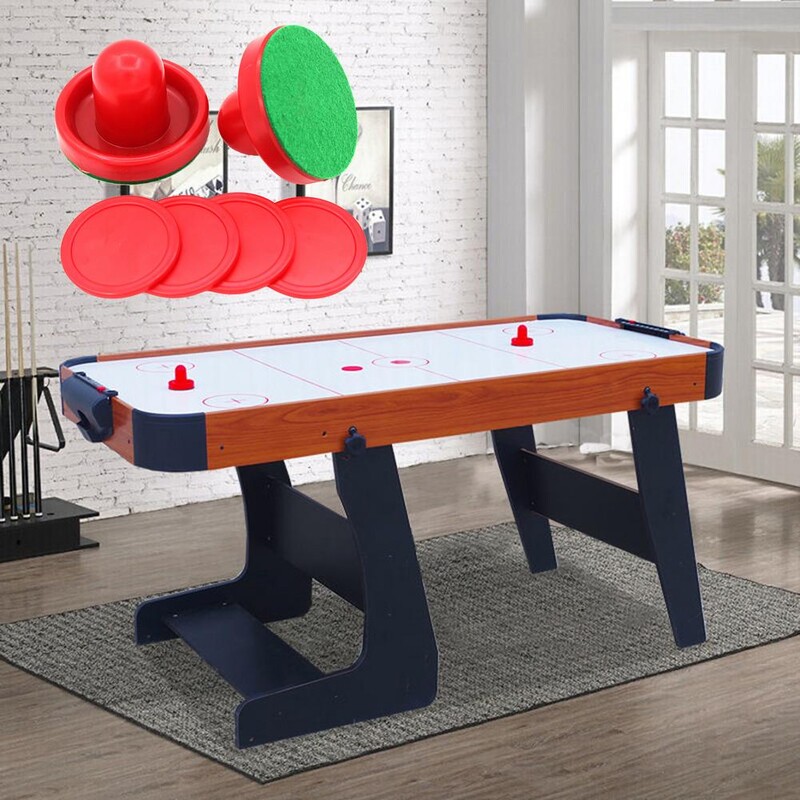 Gaisa hokeja ripas un lāpstiņas Gaisa hokeja stūmēji Gaisa hokeja rezerves ripas galda spēlēm Aprīkojuma piederumi 4 PCS Puck Pi