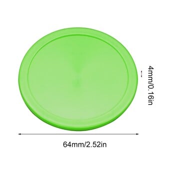 20 бр. 2,5-инчови пластмасови кръгли шайби за въздушен хокей на лед Резервни шайби за въздушен хокей Тежки хокейни маси шайби, лесни за използване
