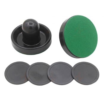 Αεροχόκεϊ Pushers και Air Hockey Pucks 96mm Green Felt Οικογενειακό λαβές γκολ