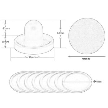 Тласкачи за въздушен хокей и шайби за въздушен хокей, дръжки за врати, тласкачи, филцови резервни аксесоари за оборудване за маси за въздушен хокей