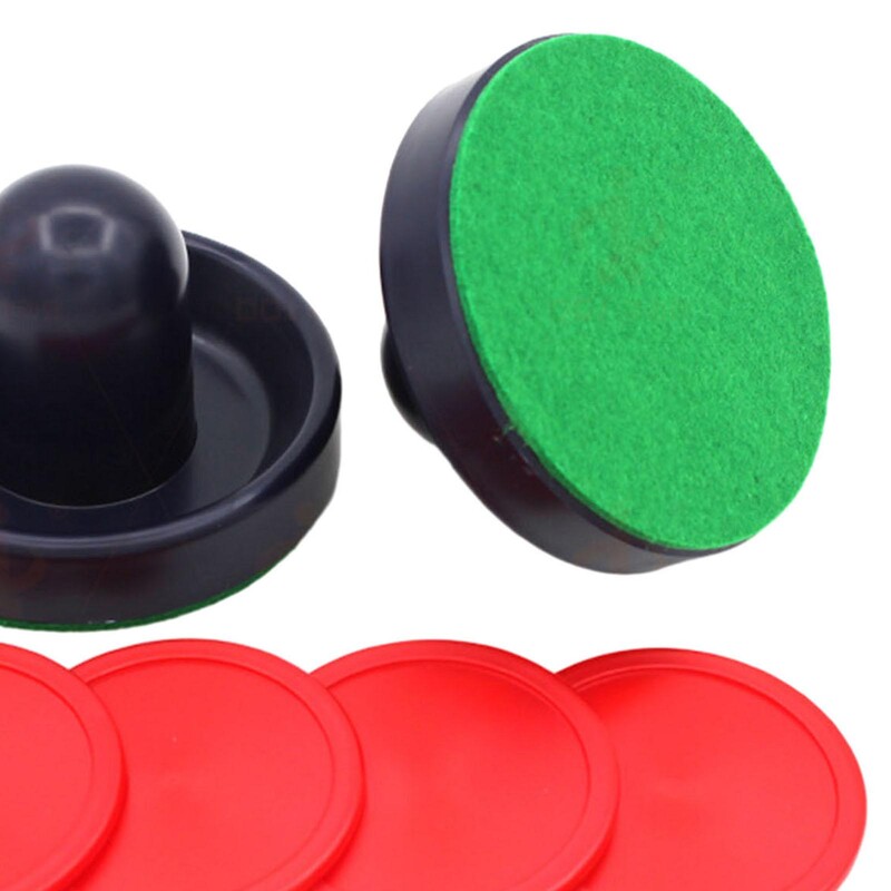 Oro ritulio stūmikliai ir oro ritulio rituliai, įvarčių rankenų stūmikliai, veltinio pakaitiniai priedai, skirti oro ritulio stalų įrangai