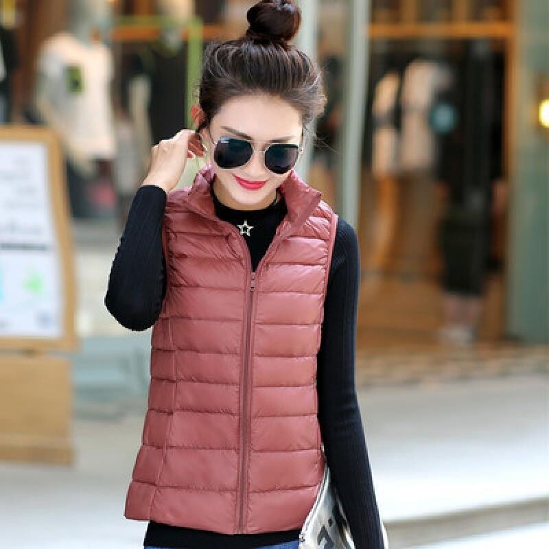 Nova jesen 2024., jednobojna, uska kratka, ležerna modna punja jakna sa samostojećim ovratnikom, ženski kardigan, svijetli punji kardigan, ženski