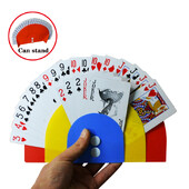 Žaidimų kortelių laikiklis vaikams senjorams, plastikinių laisvų rankų kortelių laikiklis, skirtas Canasta, pokerio vakarėliams, šeimos kortų žaidimų vakarams