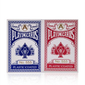 Novo 54 komada/set Sivi Core Paper Poker King Špil Karte za igranje Čarobni alat Party Table Game Crveno Plavi