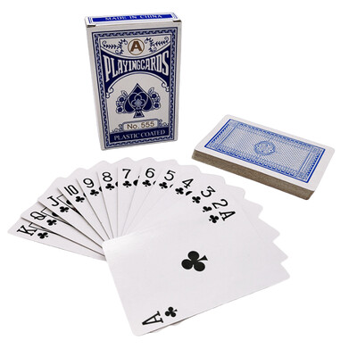 Novo 54 komada/set Sivi Core Paper Poker King Špil Karte za igranje Čarobni alat Party Table Game Crveno Plavi