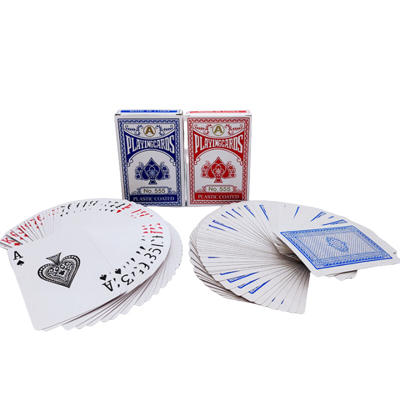 Novo 54 komada/set Sivi Core Paper Poker King Špil Karte za igranje Čarobni alat Party Table Game Crveno Plavi