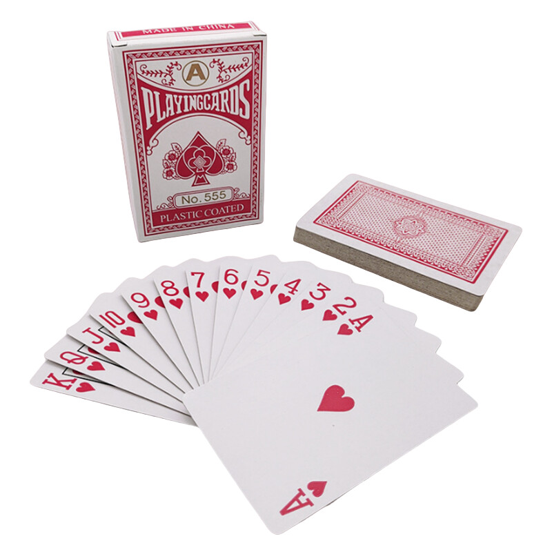 Novo 54 komada/set Sivi Core Paper Poker King Špil Karte za igranje Čarobni alat Party Table Game Crveno Plavi