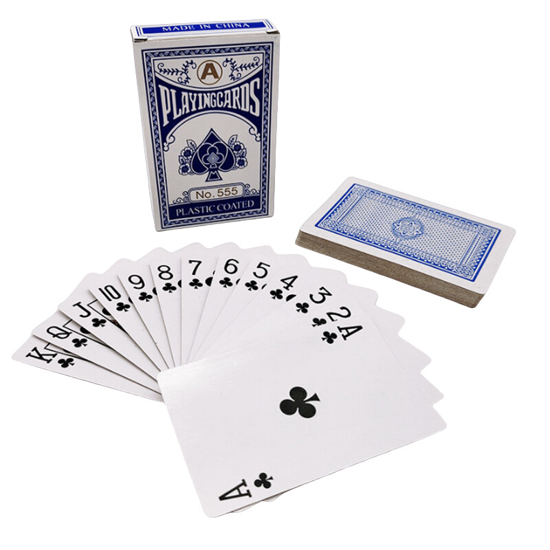 Novo 54 komada/set Sivi Core Paper Poker King Špil Karte za igranje Čarobni alat Party Table Game Crveno Plavi