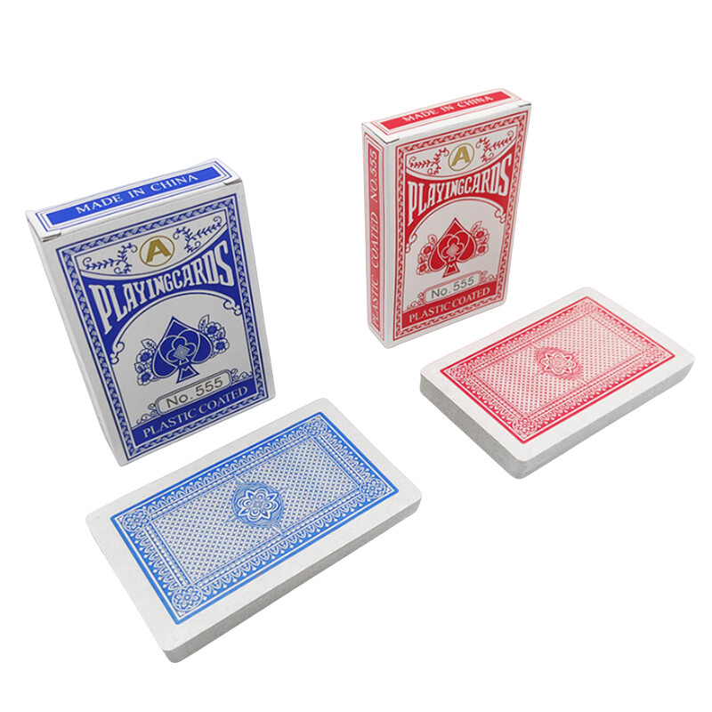Novo 54 komada/set Sivi Core Paper Poker King Špil Karte za igranje Čarobni alat Party Table Game Crveno Plavi
