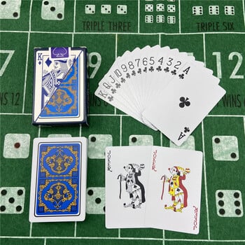 Карти за игра Водоустойчиви пластмасови Baccarat Texas Hold\'em Poker карти PVC покери Настолни игри Носима игра с карти Развлечения