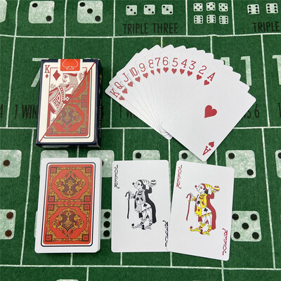 Žaidimų kortos vandeniui atsparios plastikinės Baccarat Texas Hold`em pokerio kortos PVC pokeris stalo žaidimai nešiojami kortų žaidimai Pramogos